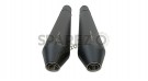 Royal Enfield GT and Interceptor 650 PoweRage Short Exhaust Silencer Black - SPAREZO